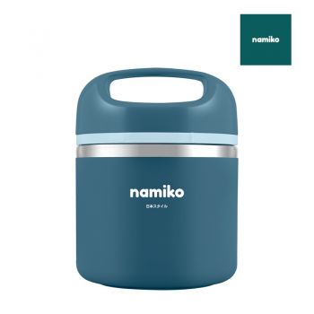 Namiko กระติกสเตนเลสใส่อาหารเก็บอุณหภูมิฝาหิ้ว 630 ml. รุ่น #6531 - Dark Blue