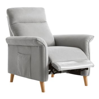 Namiko x Linsy Nordic เก้าอี้พักผ่อนผ้าปรับระดับ รุ่น LS170SF1 - Light Gray
