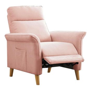 Namiko x Linsy Nordic เก้าอี้พักผ่อนผ้าปรับระดับ รุ่น LS170SF1 - Pink