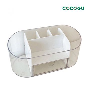 COCOGU กล่องเก็บเครื่องสำอางพร้อมลิ้นชัก - white