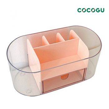 COCOGU กล่องเก็บเครื่องสำอางพร้อมลิ้นชัก - pink