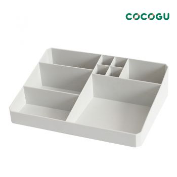 COCOGU กล่องเก็บเครื่องสำอาง 5 ช่อง รุ่น 7514 - white