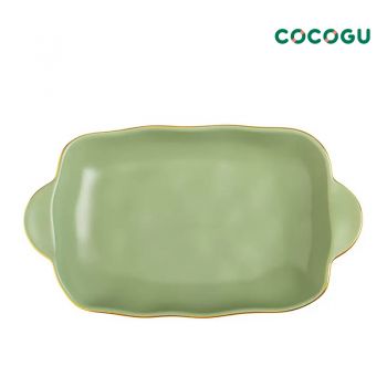 COCOGU  จานอบ 9.5 นิ้ว - Matcha Green