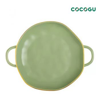 COCOGU  จานอบกลม 10 นิ้ว - Matcha Green