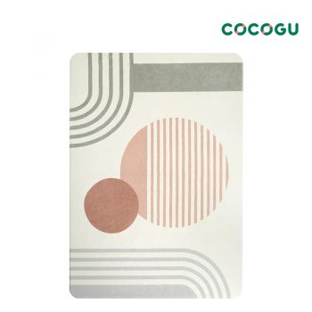 COCOGU พรมปูพื้นขนนุ่ม ขนาด 120*160 cm. - circle minimal