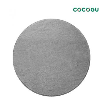 COCOGU พรมปูพื้นทรงกลม ขนนุ่ม ขนาด 120*120 cm - gray