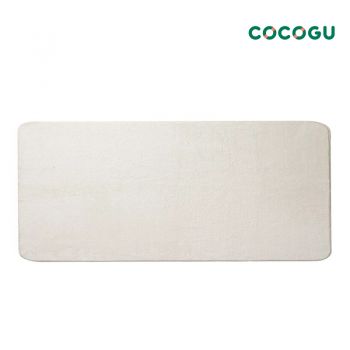 COCOGU พรมปูพื้นทรงยาว ขนนุ่ม ขนาด 40*120 cm - white