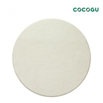 COCOGU พรมปูพื้นทรงกลม ขนนุ่ม ขนาด 100*100 cm - white