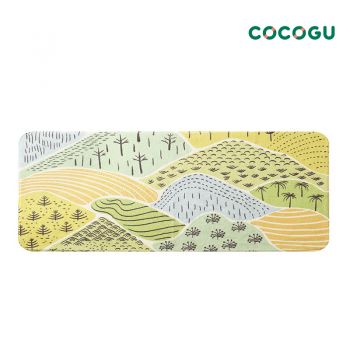 COCOGU พรมปูพื้นทรงยาว ขนนุ่ม ขนาด 40*120 cm - green mountains