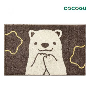 COCOGU พรมปูพื้นหน้าห้องน้ำ ขนนุ่ม ขนาด 40*60 cm - bear