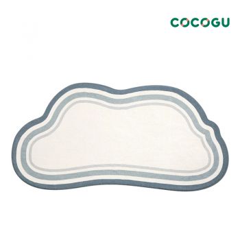 COCOGU พรมปูพื้นทรงก้อนเมฆ ขนนุ่ม ขนาด 40*120 cm - blue