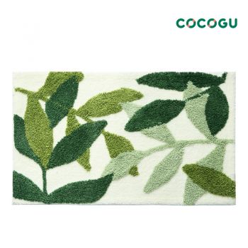 COCOGU พรมปูพื้นลายใบไม้ ขนนุ่ม ขนาด 45*65 cm -  many grass