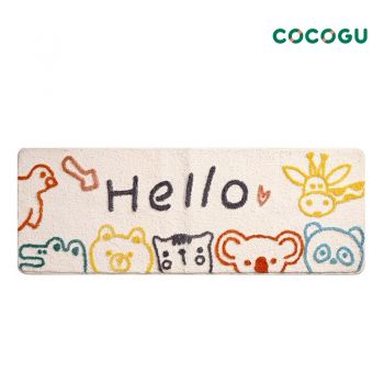 COCOGU พรมปูพื้นข้างเตียง ขนนุ่ม ขนาด 50*150 cm - hello