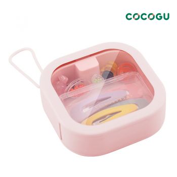 COCOGU  กล่องใส่ของอเนกประสงค์แบบกด - pink
