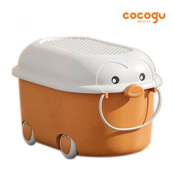 COCOGU กล่องเก็บของเล่นเพนกวิน size M รุ่น JSNX9212 - orange