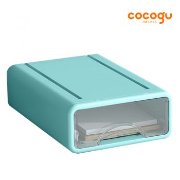 COCOGU กล่องลิ้นชักเก็บของ 1 ชั้น size S รุ่น JSNH604L-30 - mint