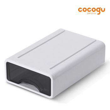 COCOGU กล่องลิ้นชักเก็บของ 1 ชั้น size S รุ่น JSNH604L-30 - white