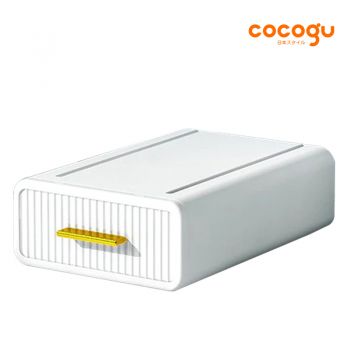 COCOGU กล่องเก็บข้อมูลสไตล์ luxury 1 ชั้น รุ่น JSNH604L-30 - white powder