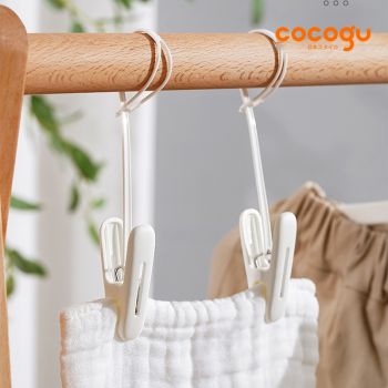 COCOGU กิ๊บหนีบผ้า (แพ็ค 12 ชิ้น) - คละสี