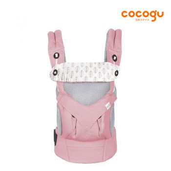 COCOGU เป้อุ้มเด็ก hip seat สะพายหน้าและสะพายหลังได้ - Pink