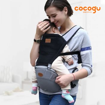 COCOGU Baby Hip Seat เป้อุ้มเด็ก ถอดประกอบได้ - Gray