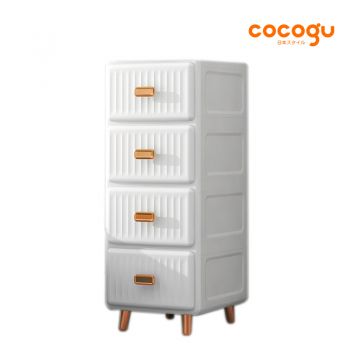 COCOGU ตู้เก็บของสไตล์โมเดิร์น 4 ชั้น รุ่น 13514 - white