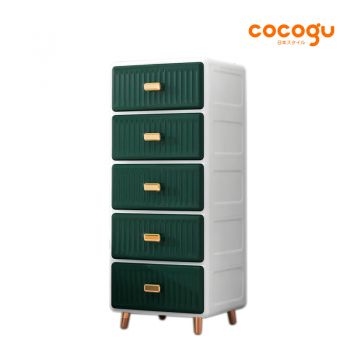 COCOGU ตู้เก็บของสไตล์โมเดิร์น 5 ชั้น รุ่น 14515 - green