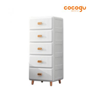 COCOGU ตู้เก็บของสไตล์โมเดิร์น 5 ชั้น รุ่น 14515 - white