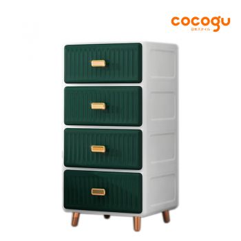 COCOGU ตู้เก็บของสไตล์โมเดิร์น 4 ชั้น รุ่น 14514 - green