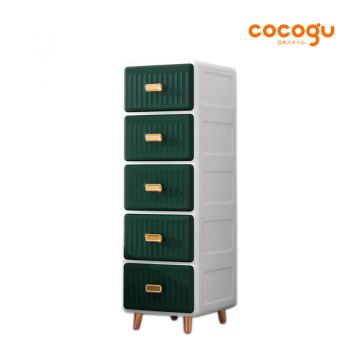 COCOGU ตู้เก็บของสไตล์โมเดิร์น 5 ชั้น รุ่น 13515 - green