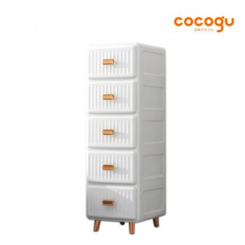 COCOGU ตู้เก็บของสไตล์โมเดิร์น 5 ชั้น รุ่น 13515 - white