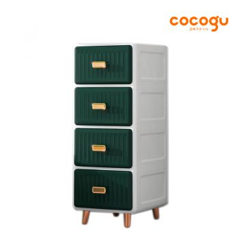 COCOGU ตู้เก็บของสไตล์โมเดิร์น 4 ชั้น รุ่น 13514 - green