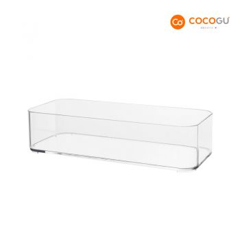 COCOGU กล่องเก็บของบนโต๊ะเครื่องแป้ง size L รุ่น A0270 - transparent