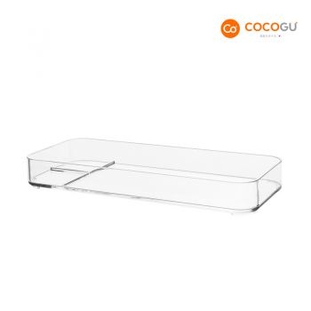 COCOGU กล่องเก็บของบนโต๊ะเครื่องแป้ง size M รุ่น A0270 - transparent
