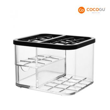 COCOGU กล่องตะแกรงเก็บของบนโต๊ะเครื่องแป้ง รุ่น A0270 - transparent