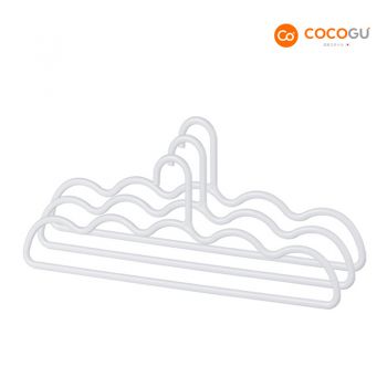 COCOGU ไม้แขวนผ้าเช็ดตัว ขอบกันลื่น (แพ็ค 3) รุ่น A0530 - White