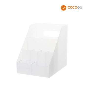 COCOGU กล่องพลาสติกใส่ของ มีช่องใส่ของอเนกประสงค์  รุ่น A0244 - white