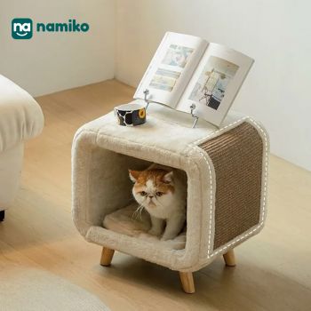 Namiko Pet Lover โต๊ะข้างเตียงพร้อมฟังก์ชั่นที่นอนสัตว์เลี้ยง รุ่น LSC23DZ006237 - Cream