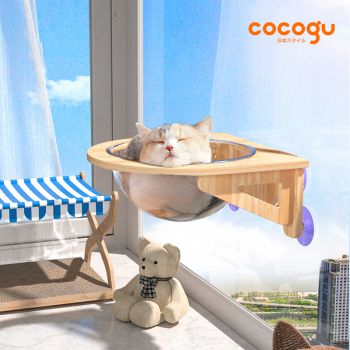 COCOGU หลุมอวกาศแมว ที่นอนติดผนังอะคริลิค ไม้แท้ รุ่น YC01-01-754529