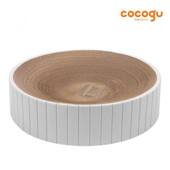 COCOGU ของเล่น ที่ลับเล็บแมว พร้อมที่นอนในตัว รุ่น YC01-01-0453-02 - white