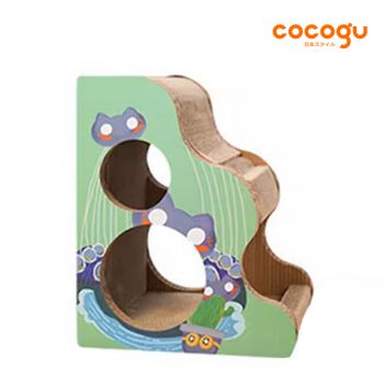 COCOGU ของเล่น ที่ลับเล็บแมว พร้อมที่นอนในตัว รุ่น YC01-01-7971-02