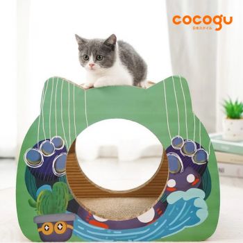 COCOGU ของเล่น ที่ลับเล็บแมว พร้อมที่นอนในตัว รุ่น YC01-01-7964-02