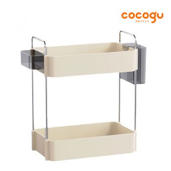 COCOGU ชั้นจัดระเบียบโต๊ะทำงานสไตล์มินิมอล รุ่น B33-6603 - cream