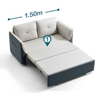 Namiko Sofa Bed 3in1  โซฟาเบด สไตล์ญี่ปุ่น 1.5 เมตร รุ่น LS237FCG021007 - star sea blue